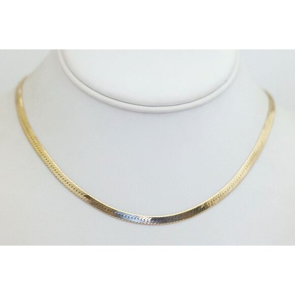 20 inch, Vintage Gold Tone Aristocratic Chain Style Necklace - O1 - Picture 2 of 3